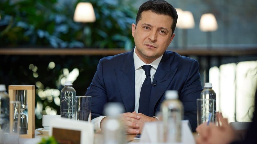 Президент Владимир Зеленский на пресс-марафоне, 26 ноября 2021 года
