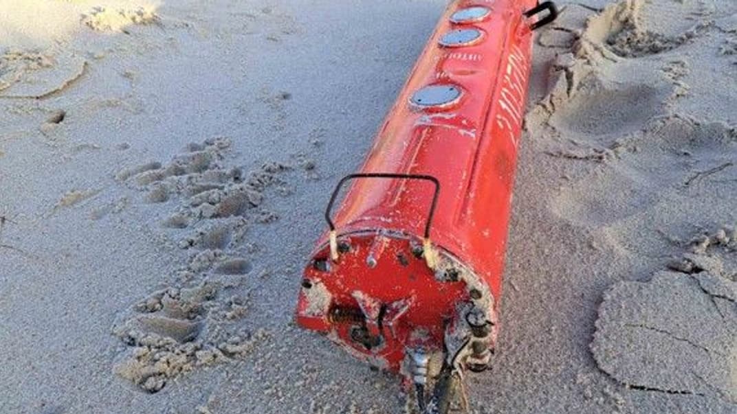 Гидроакустический сонар российского образца, обнаруженный на побережье Литвы 3 февраля