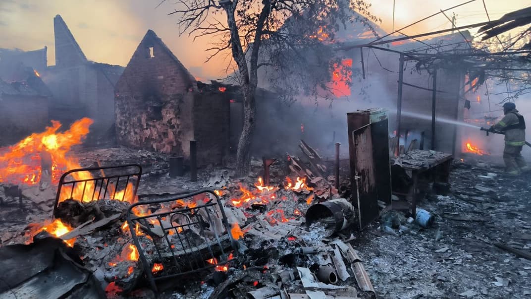 Последствия российских обстрелов по Донецкой области 20 мая 2023 года