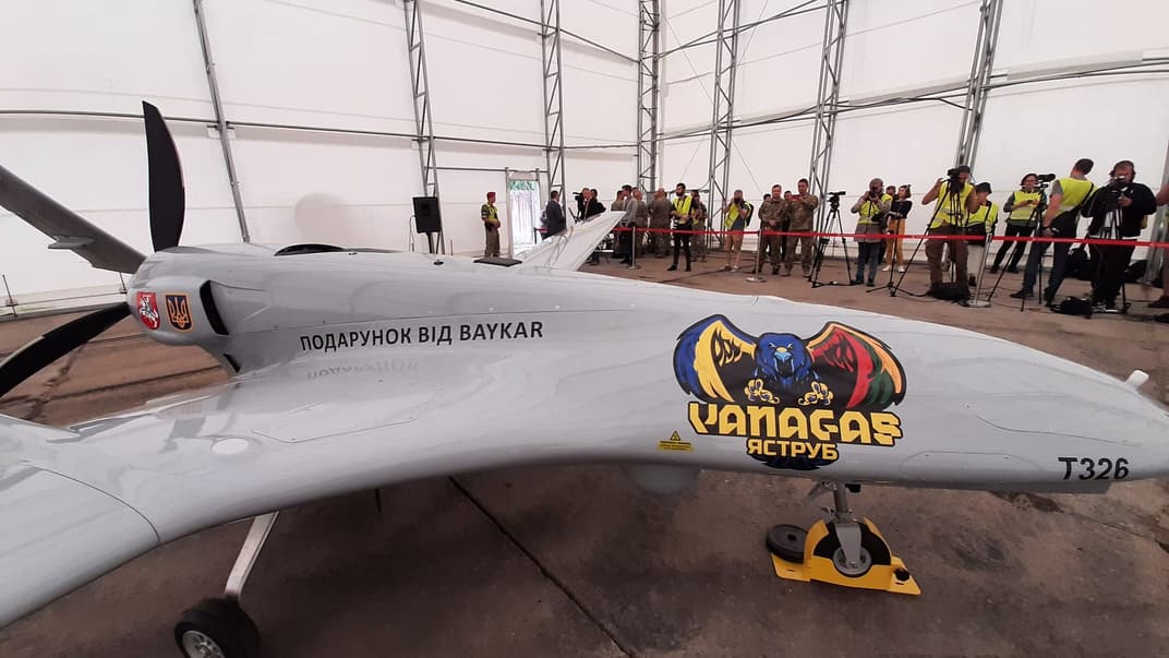 Безпілотник «Байрактар» під назвою Bayraktar-Vanagas, який відправили в Україну