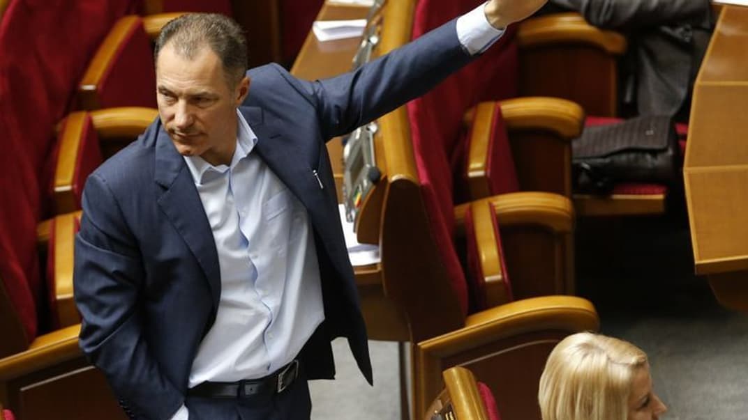 Позафракційний народний депутат Микола Рудьковський під час засідання Верховної Ради України в Києві, 4 липня 2014 року