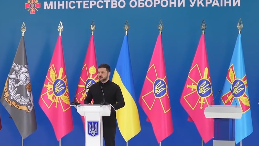 Президент Володимир Зеленський під час представлення нового міністра оборони, 21 липня 2025 року