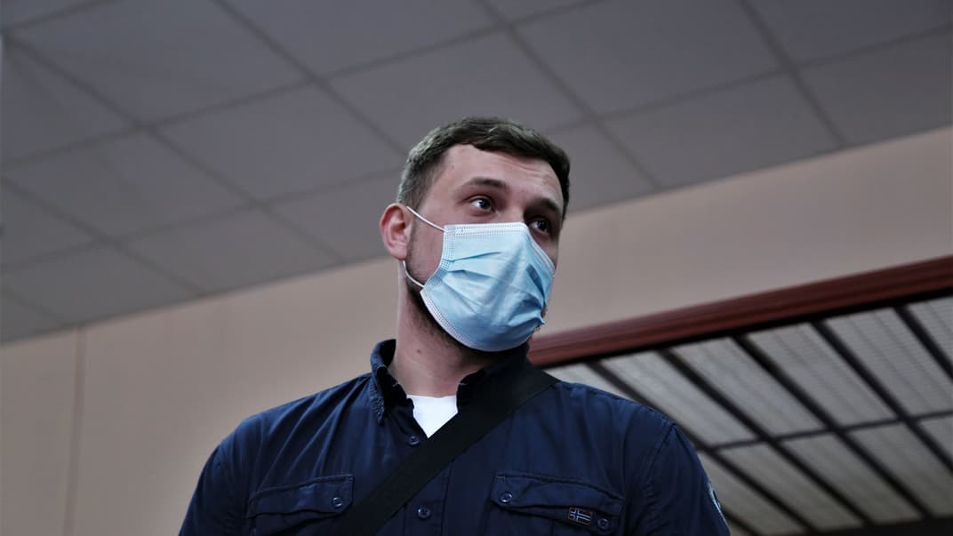 Підозрюваний у хуліганстві під Офісом президента Олексій Білковський