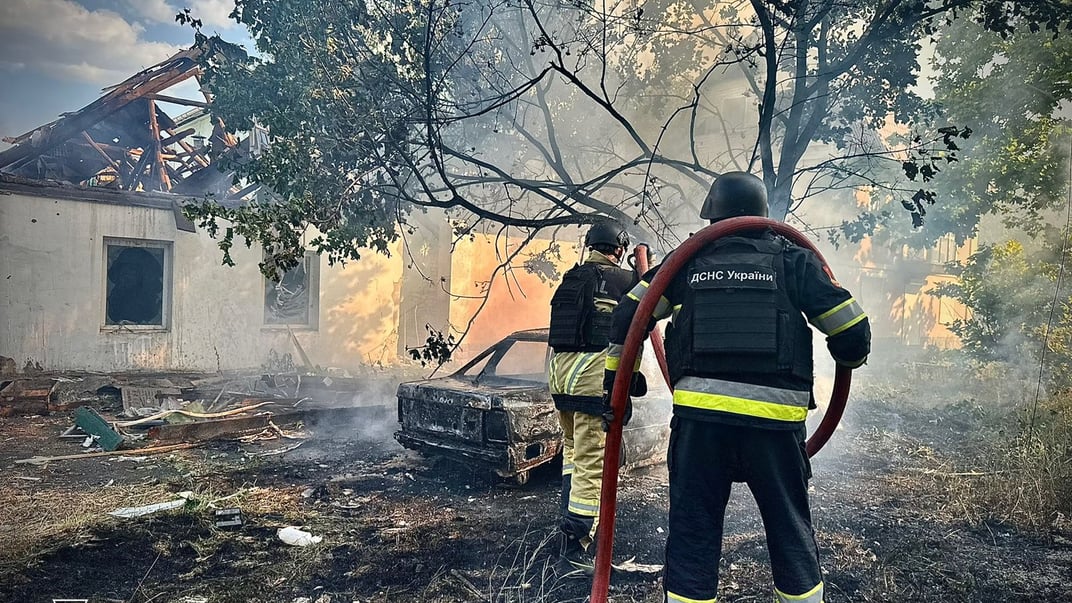 Наслідки обстрілу Херсона