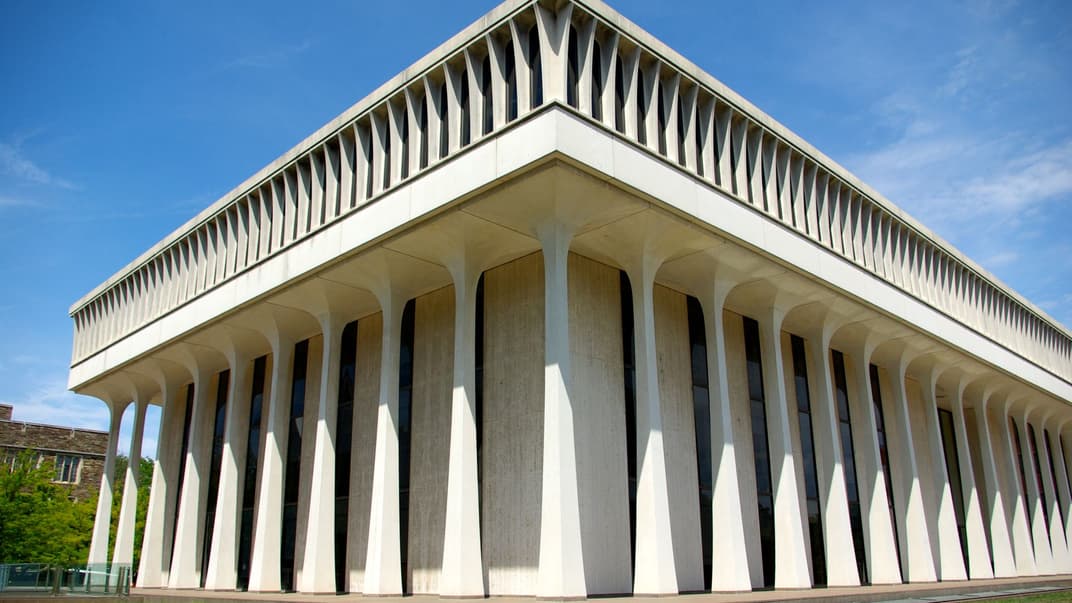 Принстонська школа державного управління та міжнародних відносин. Раніше вона носила ім'я колишнього президента США Вудро Вільсона, але його ім'я прибрали з назви, оскільки він свого часу відкрито підтримував расизм