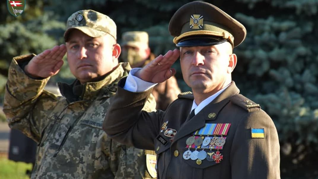 Полковник Олександр Охріменко (справа), жовтень 2021 року