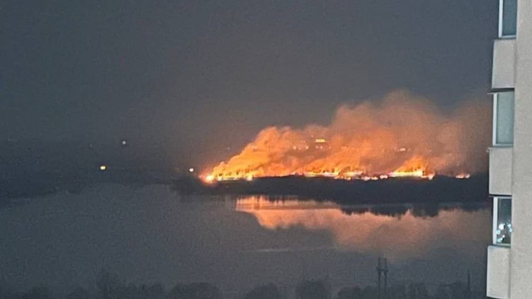 Пожежа в екопарку «Осокорки»