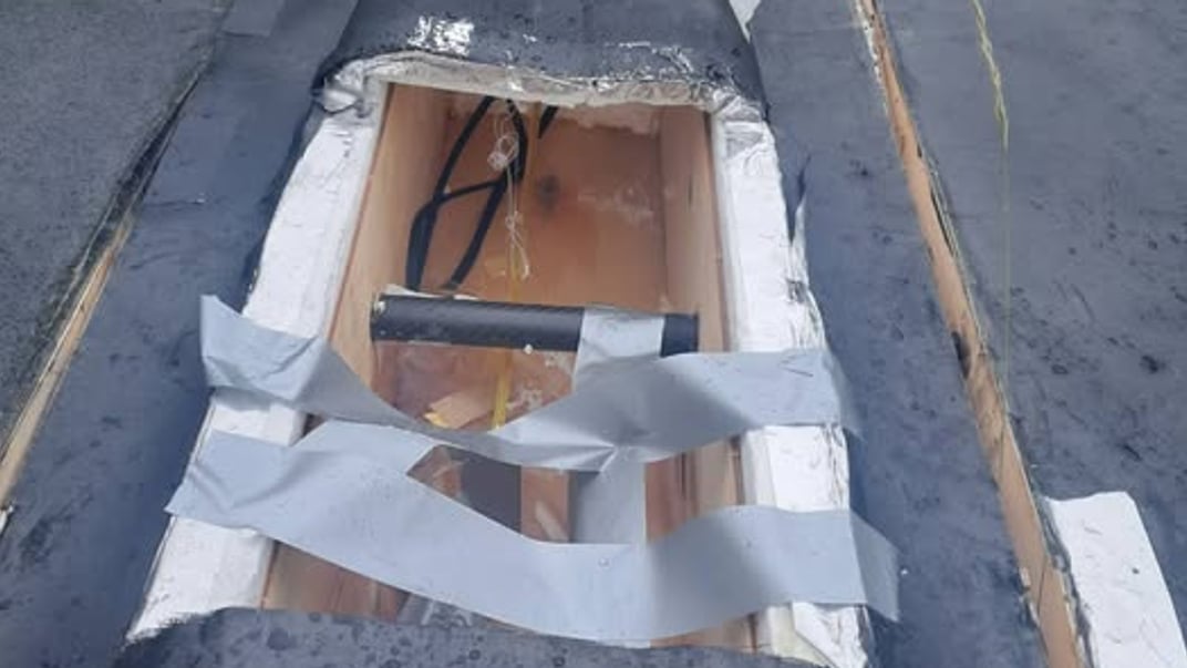 Дрон, що упав у Литві