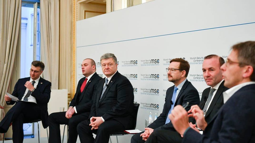 Президент України Петро Порошенко на Мюнхенській безпековій конференції, 16 лютого 2019 року