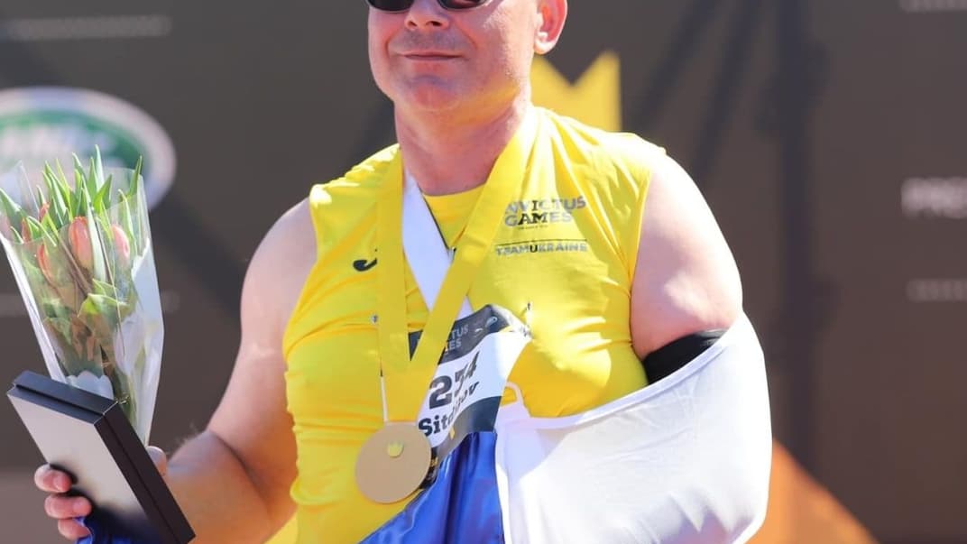 Родіон Сітдіков виборов золоту медаль у штовханні ядра на «Іграх нескорених» у Гаазі, 17 квітня 2022 року