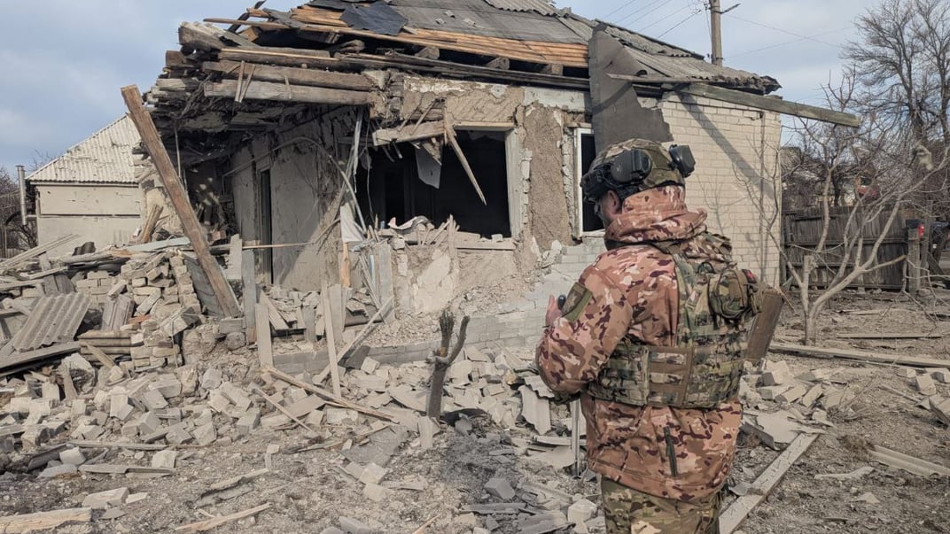 Последствия российского обстрела в Донецкой области