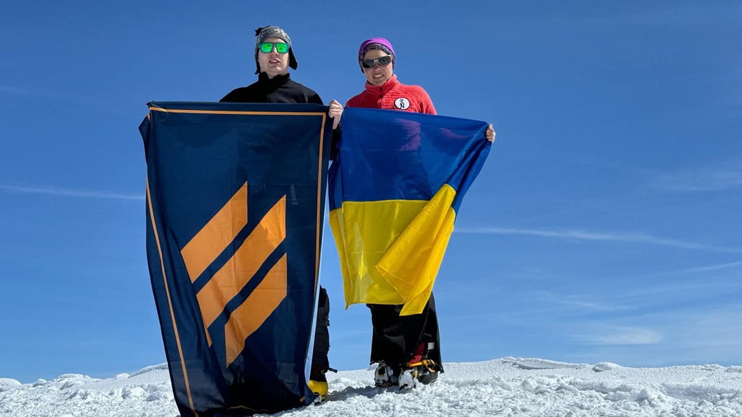 Украинский военный Олег Шахов и альпинистка Татьяна Яловчак