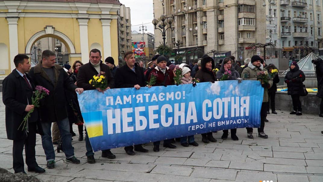 У Києві вшанували пам'ять перших загиблих Героїв Небесної Сотні