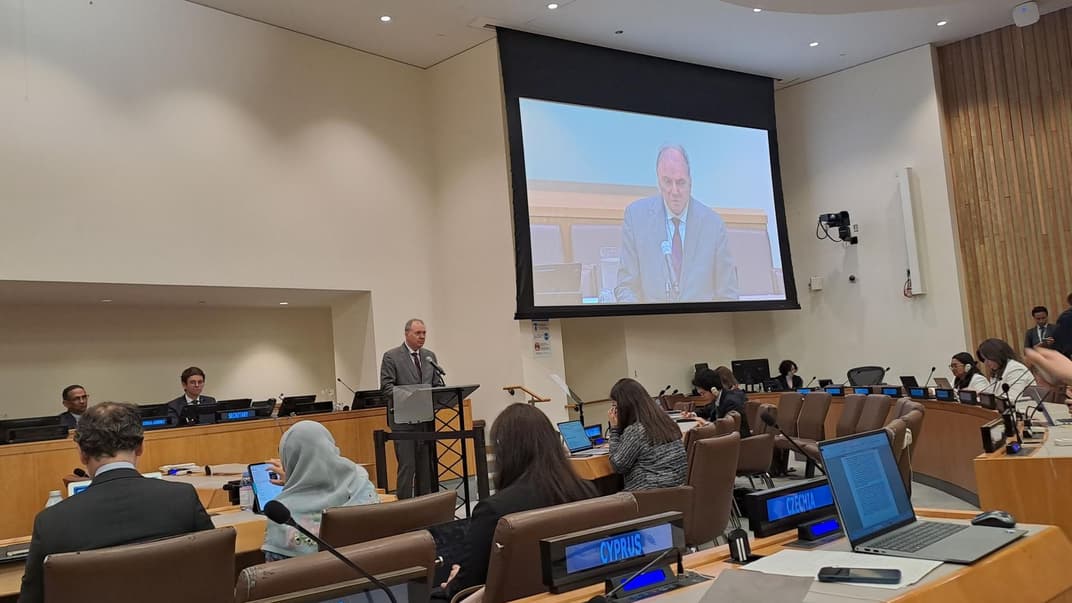 Представник Хорватії Франо Матушич на засіданні Генеральної Асамблеї ООН