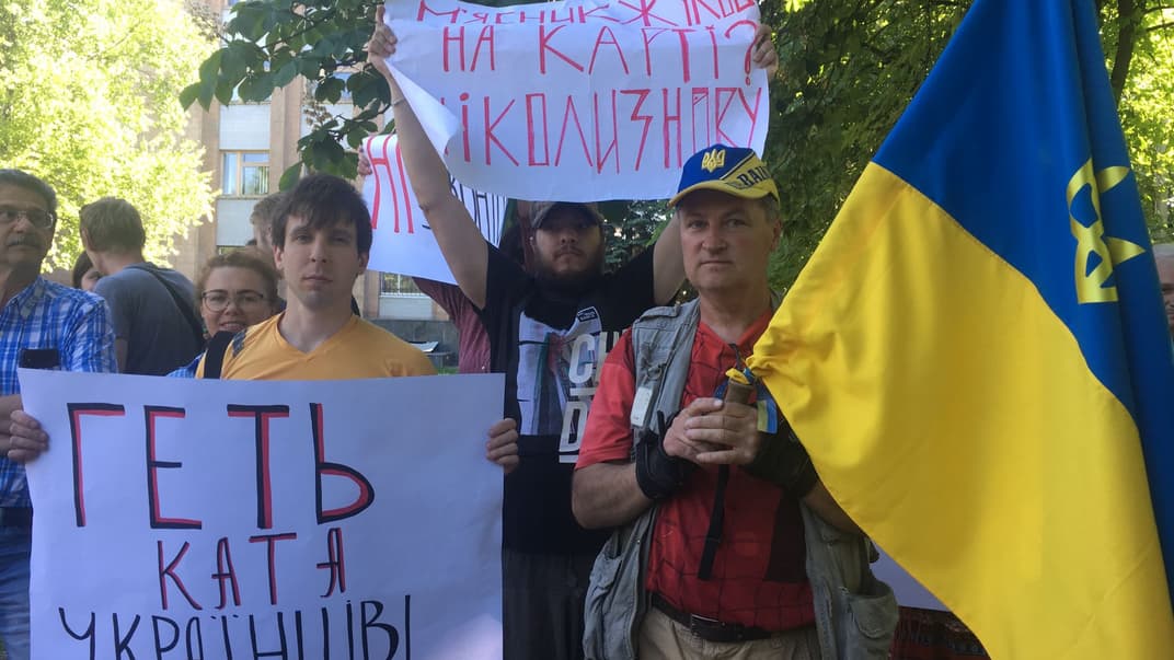 У Харкові влаштували мітинг проти повернення проспекту Петра Григоренка імені маршала СРСР Георгія Жукова, Харків, 19 травня 2019 року