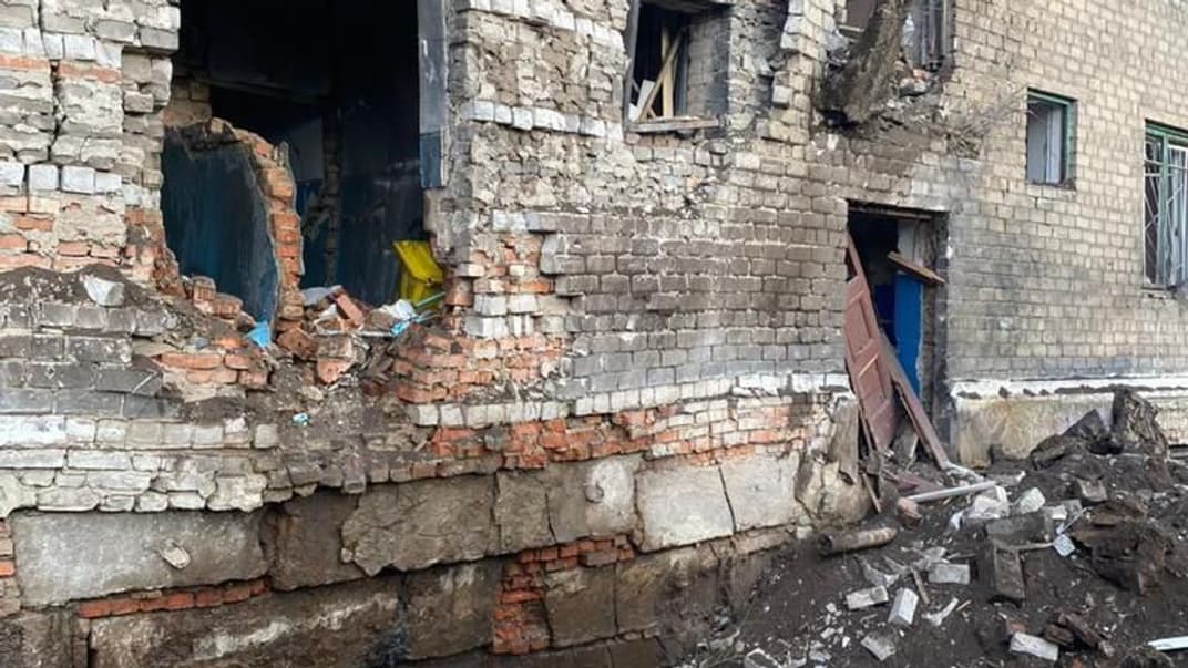 Последствия российских обстрелов в Константиновке Донецкой области, 29 декабря 2022 года