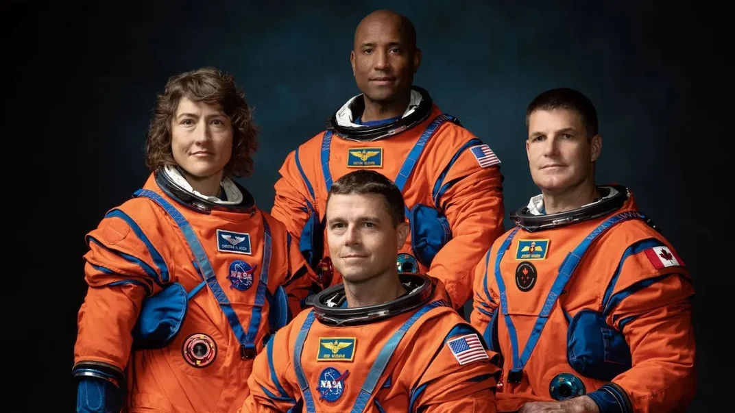 Астронавти NASA (зліва направо) Крістіна Кох, Віктор Гловер, Рейд Вайсман, астронавт Канадського космічного агентства Джеремі Гансен