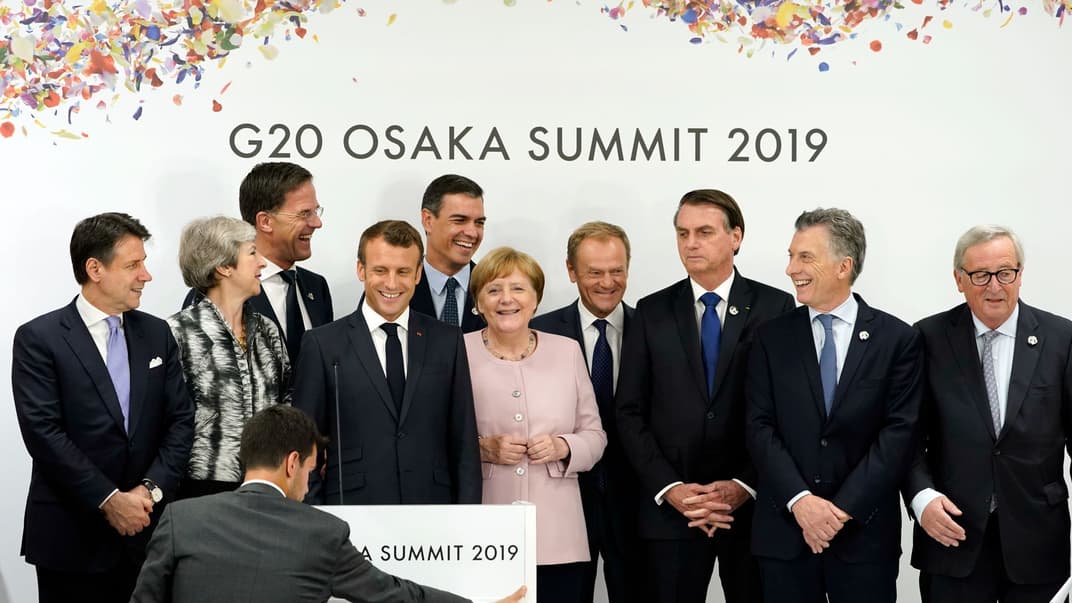 Лидеры G20 в Осаке, Япония 29 июня 2019 года
