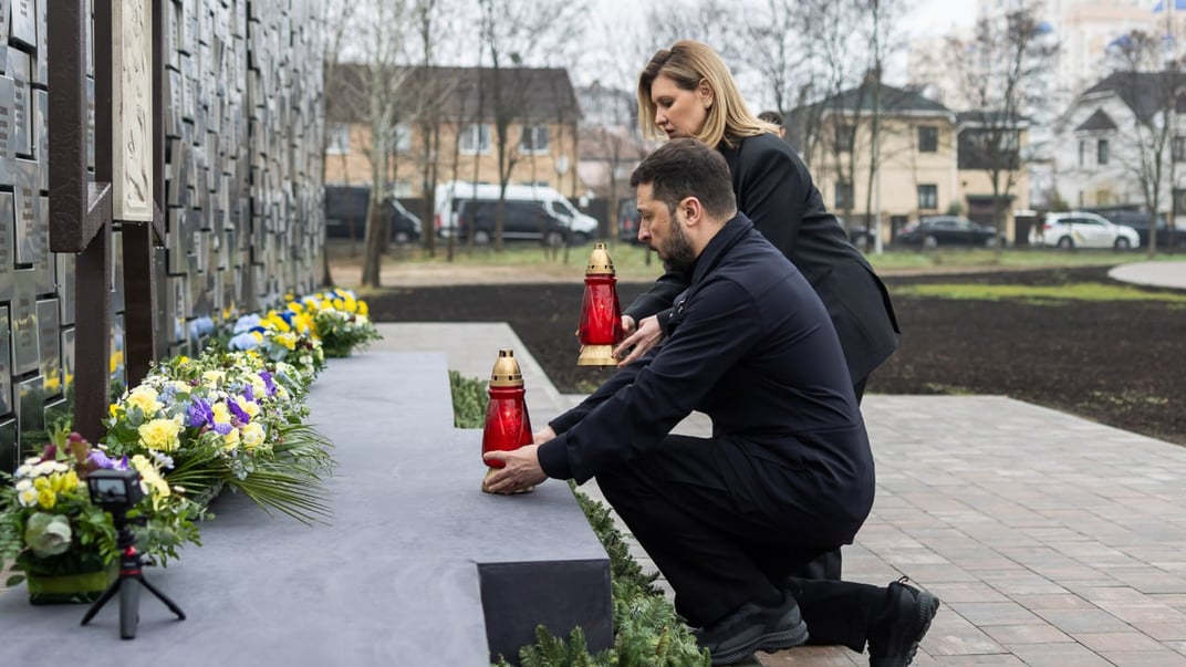 Церемония памяти погибших в Буче