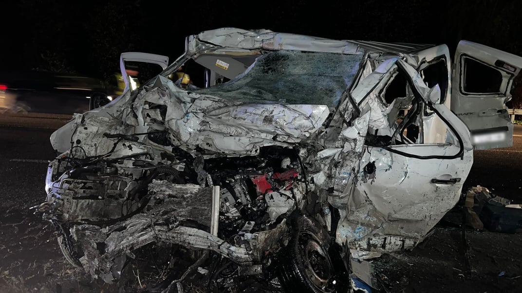 В Винницком районе грузовик столкнулся с микроавтобусом, 16 октября 2024 года