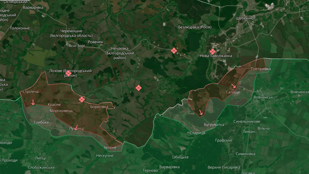 Наступ росіян на півночі Харківщині