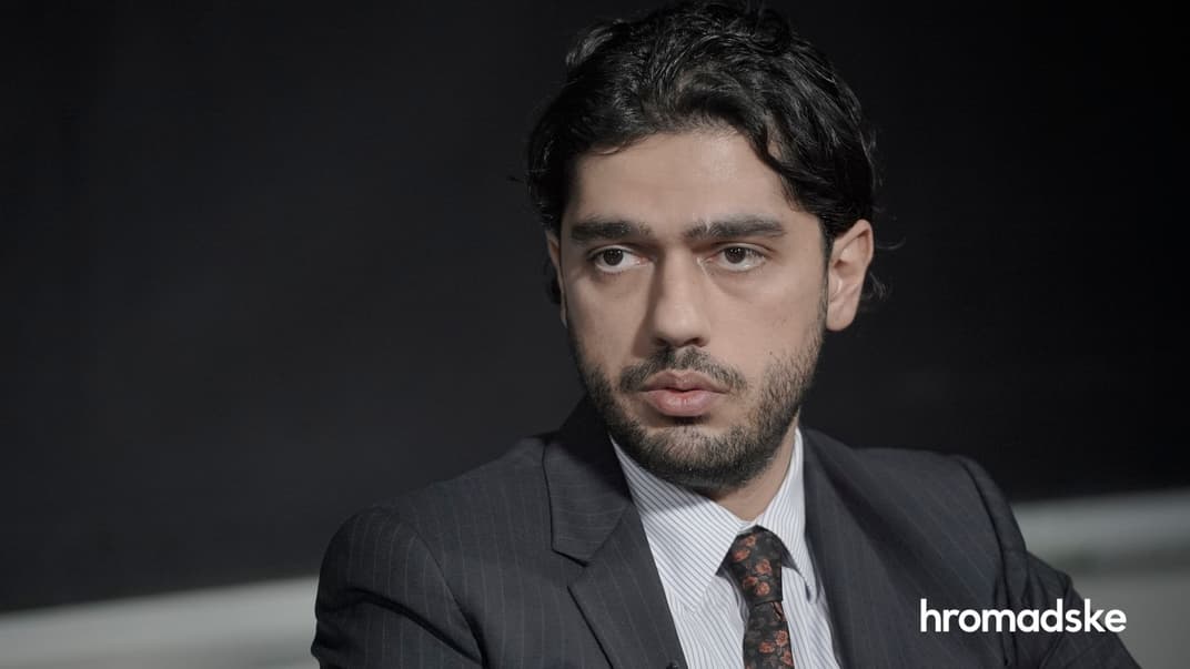 Внефракционный народный депутат Гео Лерос в студии hromadske, Киев, 2 сентября 2020 года