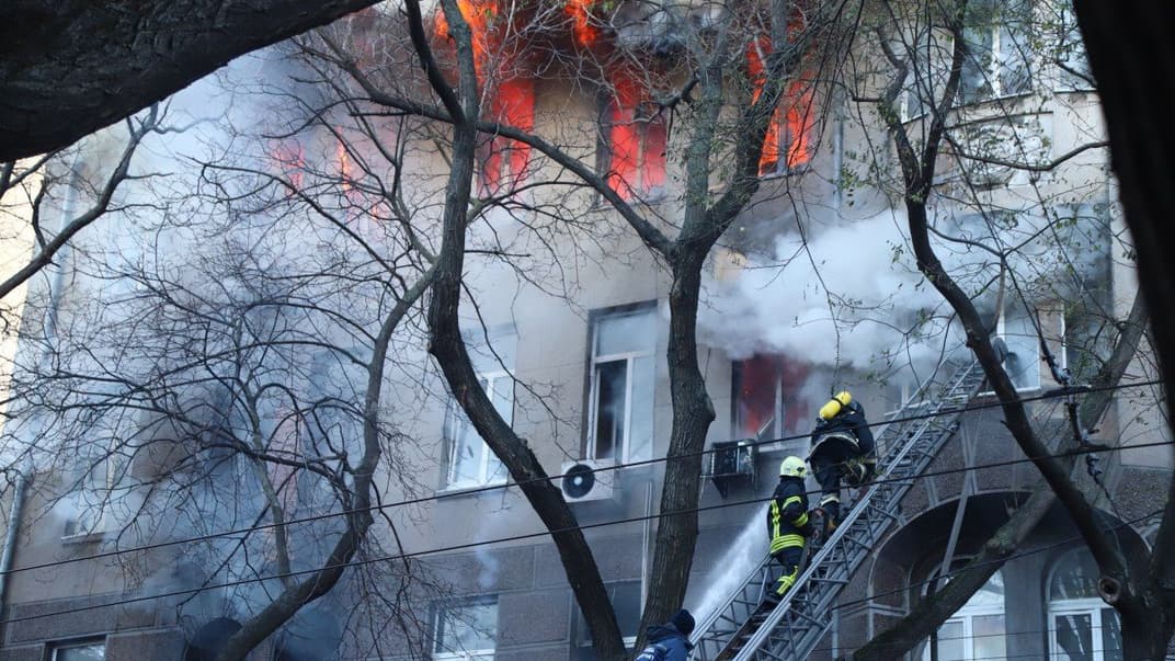 Пожар в учебном корпусе Одесского колледжа экономики, права и гостинично-ресторанного бизнеса, 4 декабря 2019