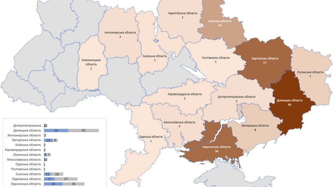 Обстріли України за останню добу станом на 09:00 18 травня