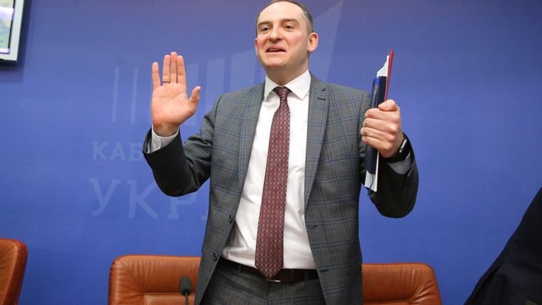 Бывший председатель Государственной налоговой службы, ексзаступник министра финансов Украины Сергей Верланов во время брифинга в Киеве, 20 февраля 2018 года