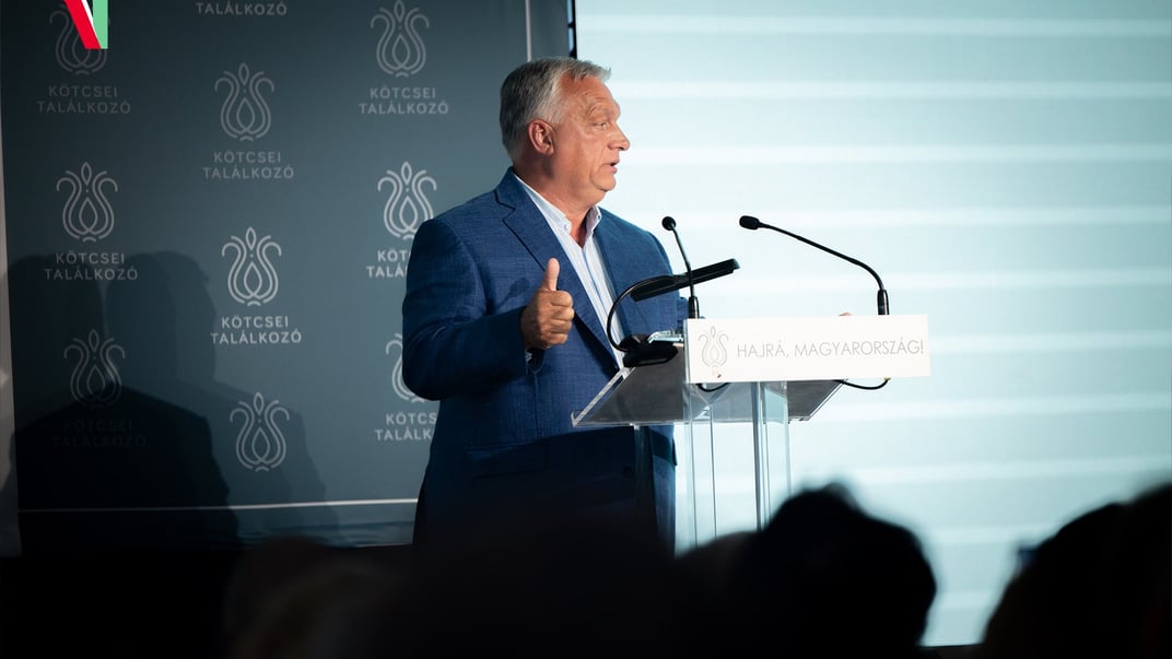 Прем'єр-міністр Угорщини Віктор Орбан під час виступу