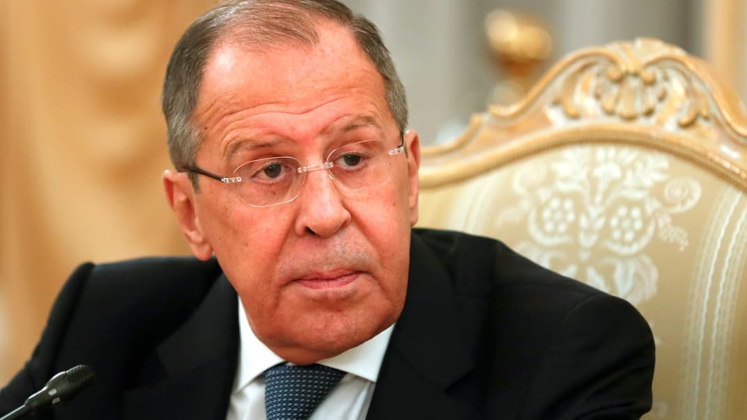 Министр иностранных дел россии сергей лавров на встрече в Москве, 15 апреля 2021 года