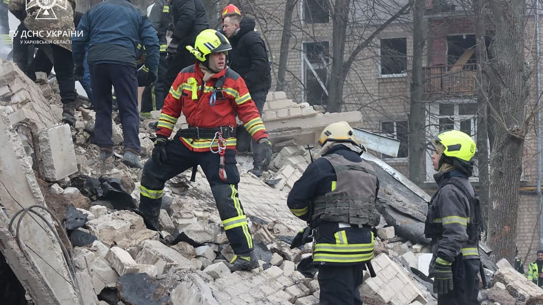 Последствия российских обстрелов Харькова, 23 января 2024 года