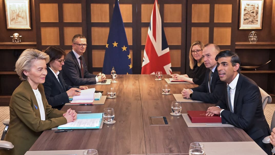 Урсула фон дер Ляєн і Ріші Сунак зустрілися у британському Віндзорі, 27 лютого 2023 року