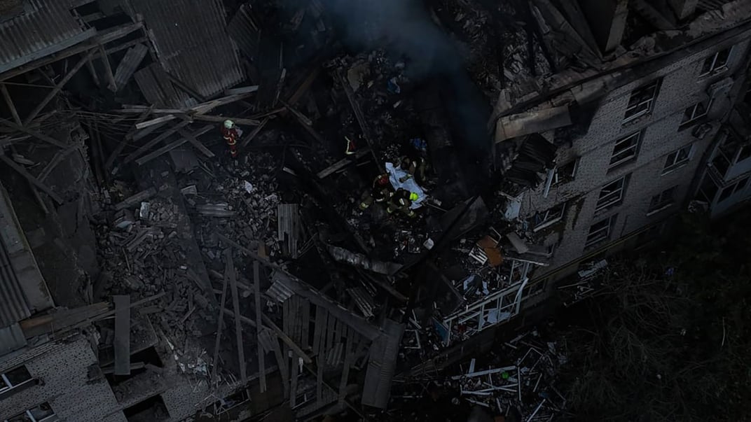 Последствия атаки рф в ночь на 25 мая