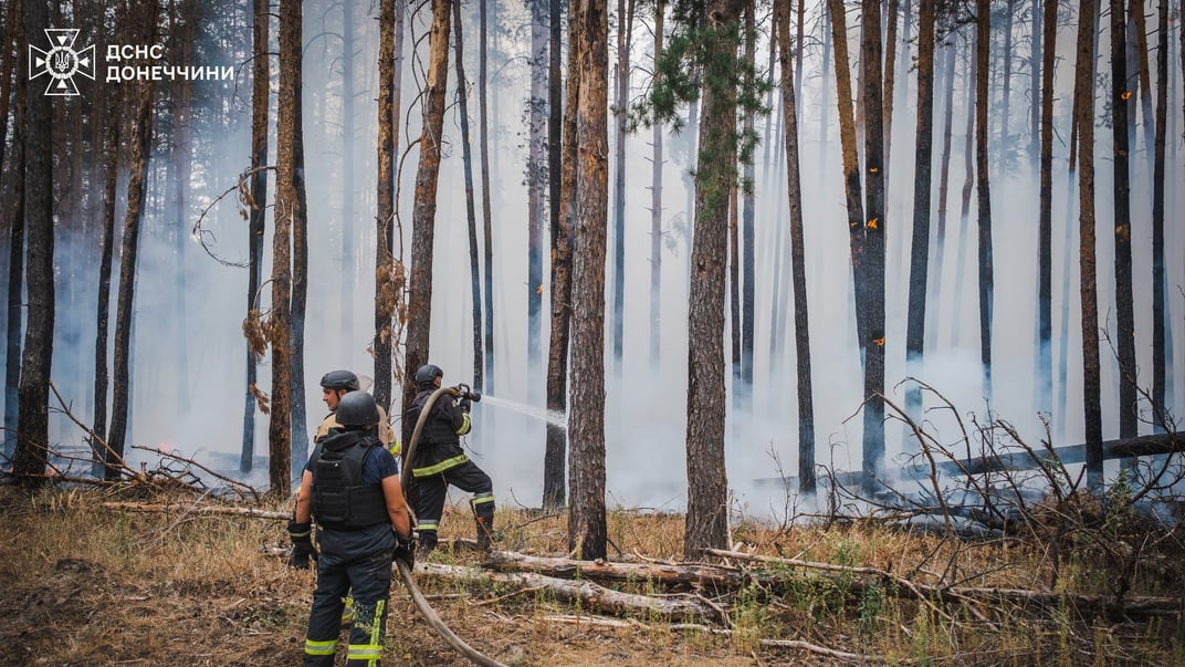В пятый день тушения пожара открытого горения не наблюдалось