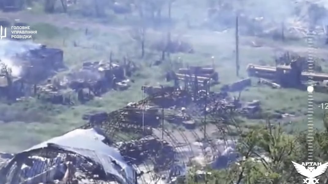 Український дрон зафільмував укриття окупантів