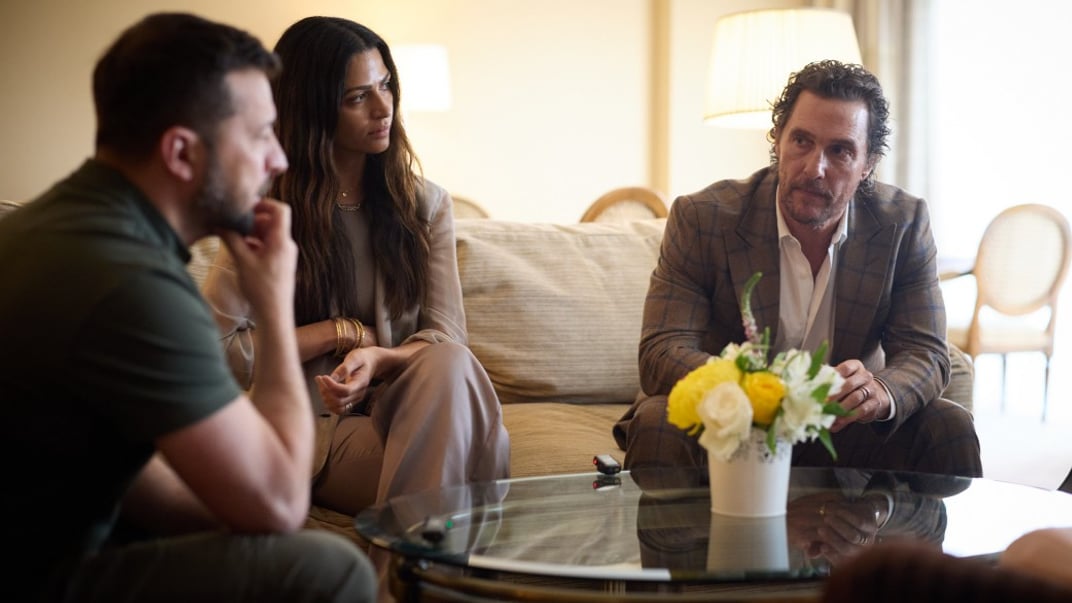 Президент Владимир Зеленский встретился с голливудским актером Мэтью Макконахи во время визита в США