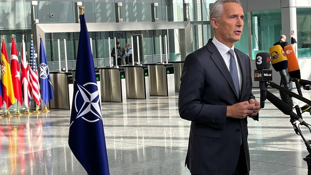 Генсек НАТО Йенс Столтенберг в штаб-квартире НАТО, Брюссель, 12 октября 2022 года
