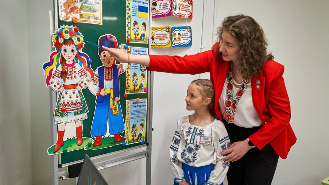 Первый пробный учебный день в подземной школе в Харькове