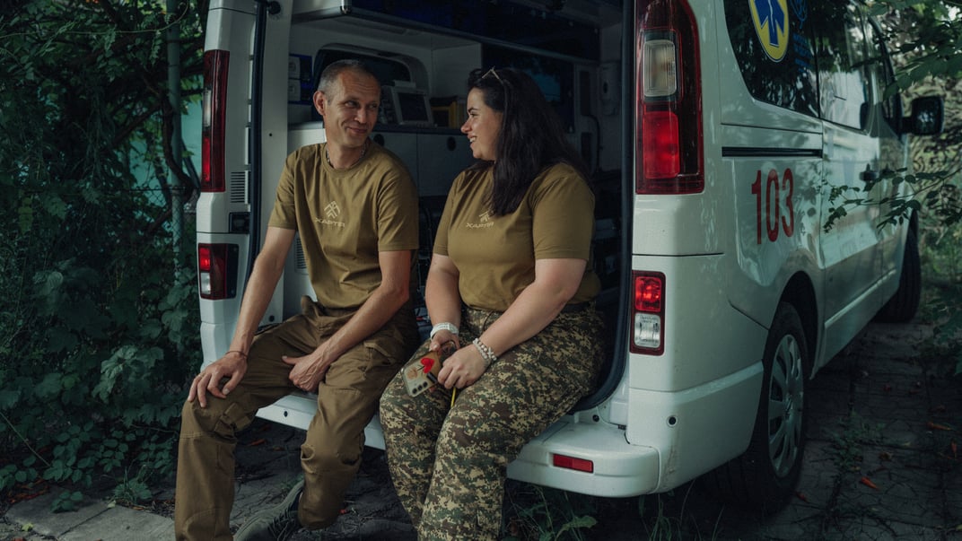 Супруги Светлана и Михаил служат в медицинской роте корпуса «Хартия»