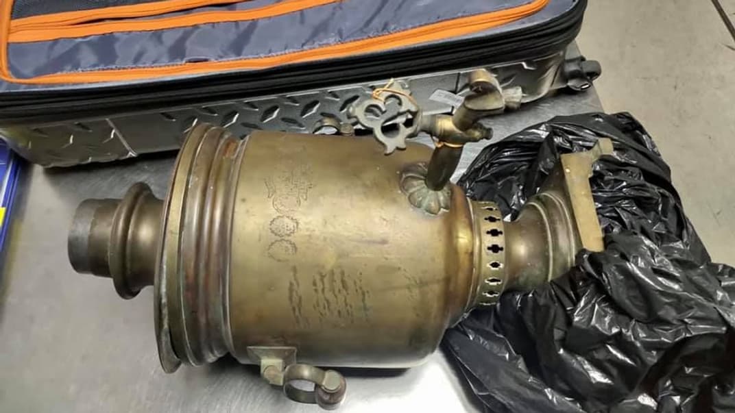 Cамовар, который может иметь культурную ценность как объект материальной культуры