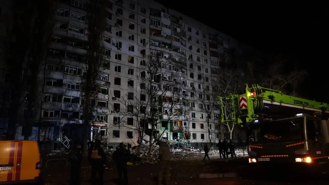 Последствия удара российских УАБов по Харькову, 8 ноября