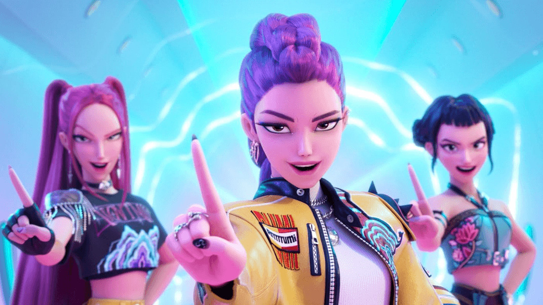 Кадр із мультфільму «Кейпоп-мисливиці на демонів»