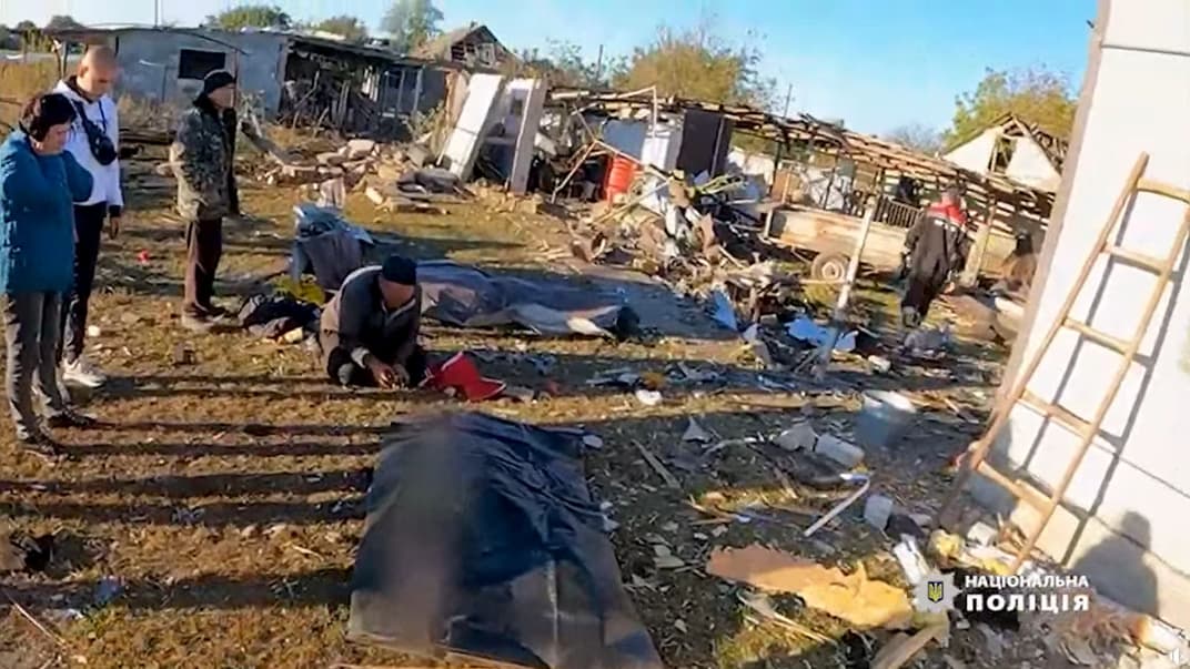 Последствия российской атаки села Багатырь в Донецкой области, 14 октября 2023 года