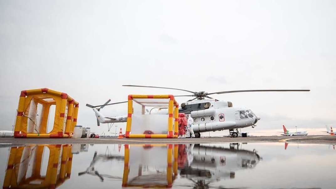 В Украине появился специальный вертолет для транспортировки людей с подозрением на коронавирус