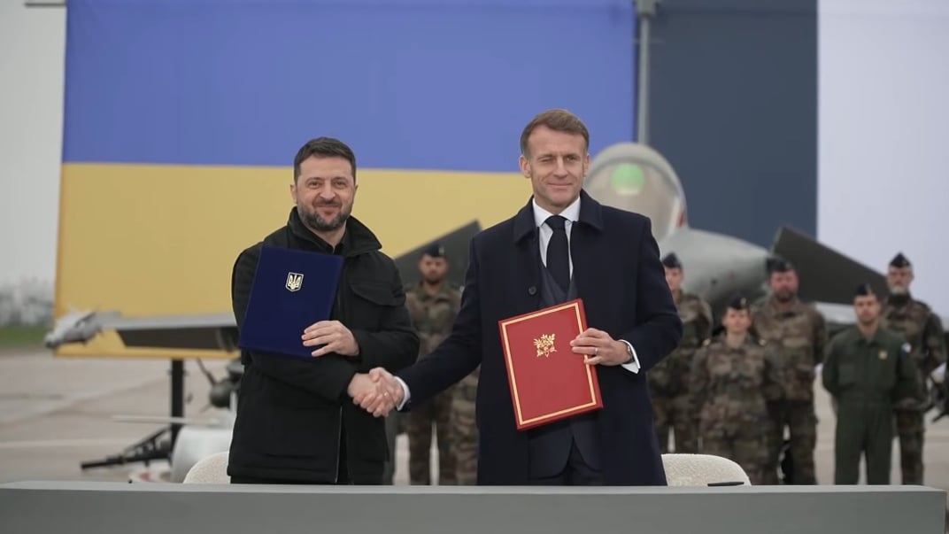 Президент України Володимир Зеленський та президент Франції Емманюель Макрон