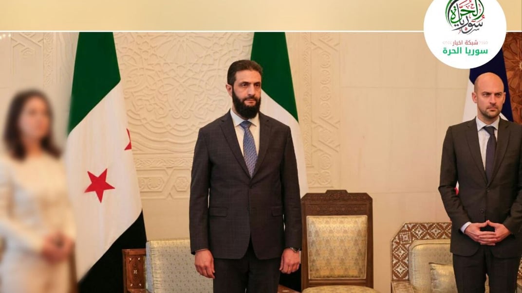 Обличчя Бербок розмили на фото, яке поширив Telegram-канал наближений до сирійських повстанців