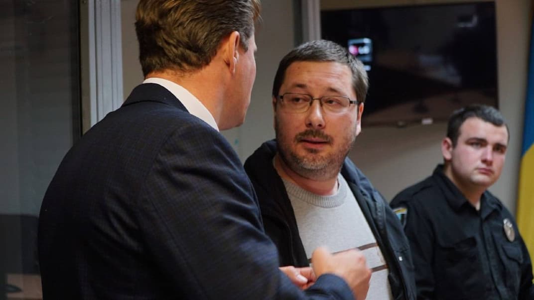 Станіслав Єжов на засіданні 29 жовтня у Голосіївському райсуді Києва