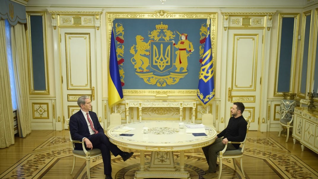 Зустріч президента України Володимира Зеленського з міністром фінансів США Скотом Бессентом у Києві, 12 лютого 2025 року