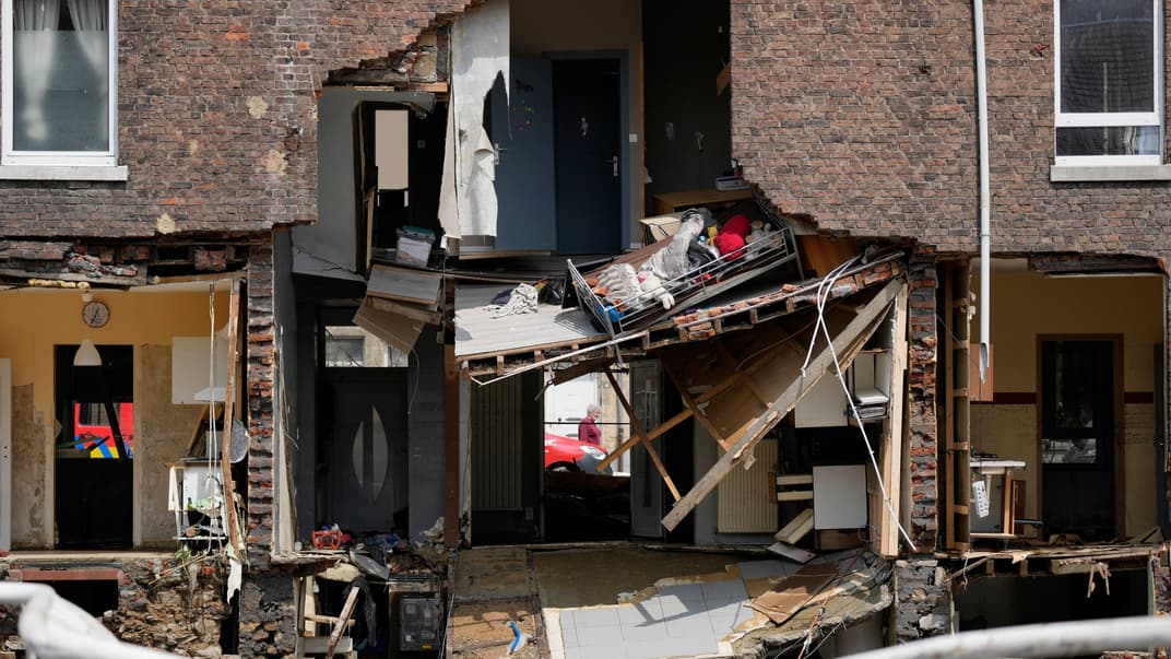Зруйнований внаслідок негоди будинок у Пепінстері, Бельгія, 17 липня 2021 року